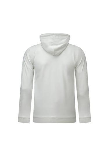 Hatemoğlu Beyaz Regular Fit Pamuklu Kapüşonlu Sweatshirt 2977613 Beyaz