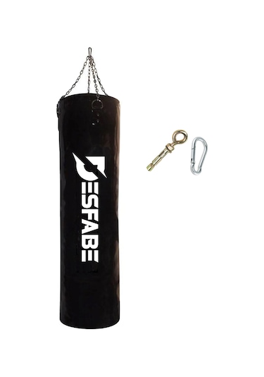 Desfabe BSS 120x32Cm Zincirli Kum Torba+Askı Aparatı Siyah