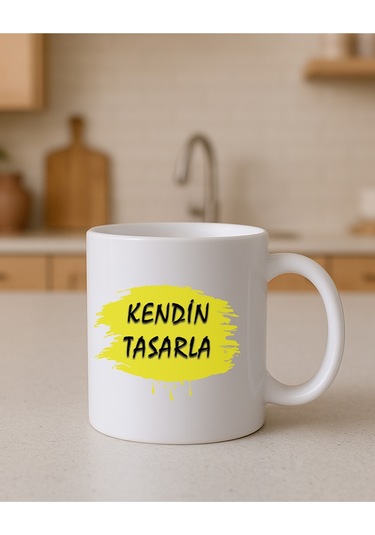 Kendin Tasarla Bardak - Kişiye Özel Bardak Satıya Sor 2 Düz Beyaz Kupa