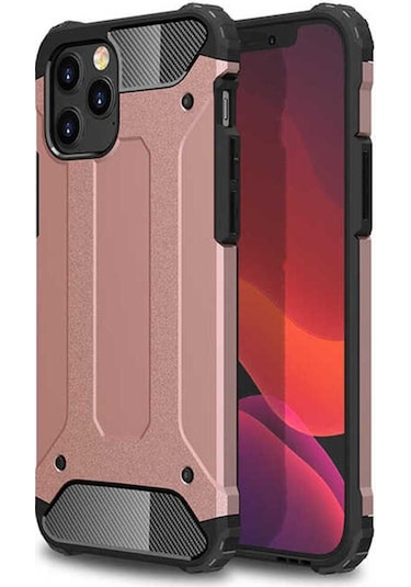 Apple Uyumlu iPhone 12 Pro Max Csm Zore Crash Silikon Kılıf-rose Gold