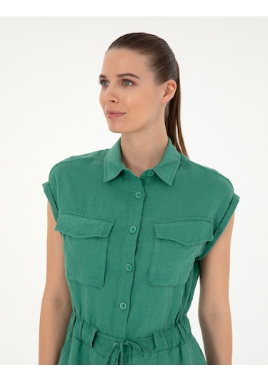 Pierre Cardin Kadın Yeşil Tulum Dokuma 50284677-vr054 Yeşil