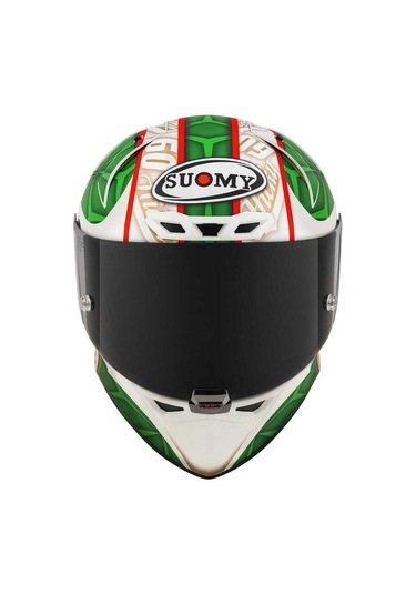 Suomy S1-Xr Gp Hıckman Edition 2023 Kapalı Kask Mat Beyaz - Yeşil