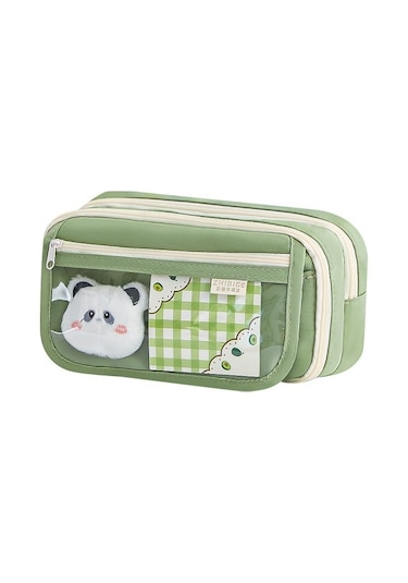 Kızlar Için Şeffaf Kalem Çantası 2024 Ortaokul Ve Ilkokul Kızlar Için Yeni Büyük Kapasiteli Kalem Kutusu, Yüksek Değerli Kalem Kutusu Irof0x Yeşili