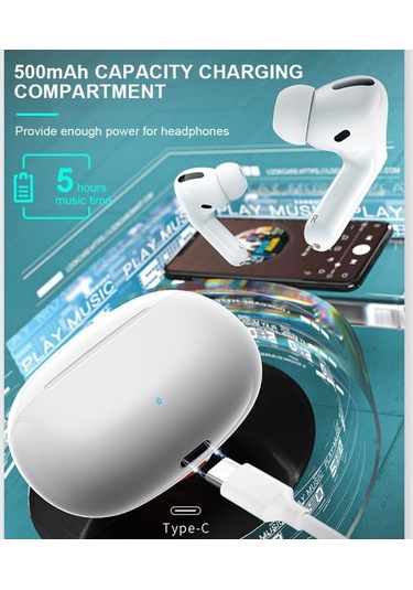 Primepickings 5.1 Bt Dokunmatik Kontrol Binaural Spor Kulaklık Şarj Kutusu, Şarjlı, Bluetooth, 10m İletim