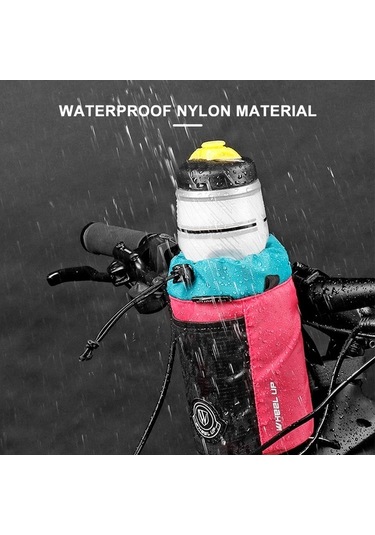 Yulong Bisiklet Su Şişesi Tutucu Çantası Bisiklet Gidon İçecek Gri - Sarı