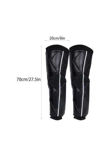 Kış İçin Elektrikli Araç Dizlikleri Açık Havada Sürüş Koruması Dizlik Siyah