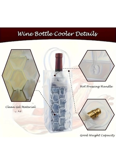 Trendooze Gaojunshop01 Kırmızı Şarap Soğutucu Çantası Taşınabilir Izgara Bira Şampanya Piknik Plaj Kırmızı Kırmızı