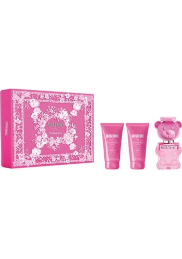 Moschino Toy 2 Bubble Gum Edt 50 Ml+50 Ml Shower Gel+50 Ml Body Lotion Kadın Parfüm Seti Meyve