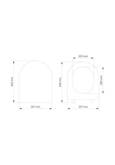 Visam 532 - 004 Mimoza Thermoplast Yavaş Kapanan Klozet Kapağı