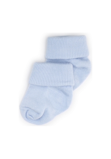 Novibaby 2'li Bambu Bebek Çorap I Dusty Blue I 0 6 Ay I Mavi Yenidoğan Bebek Çorabı Çok Renkli
