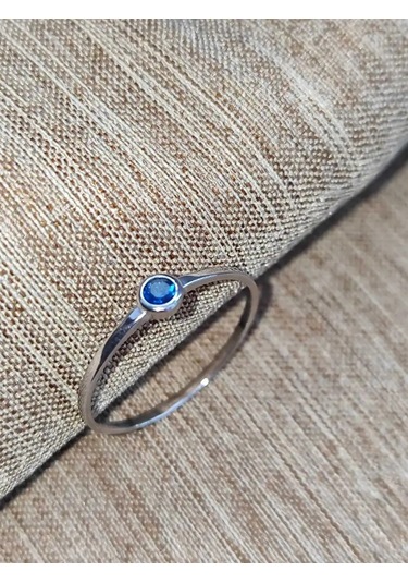 Sılver Whale 925 Ayar Gümüş, Taşlı Yüzük 159883621 Mavi