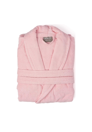 Soley Minerva Extra Yumuşak %100 Pamuk Kadın / Erkek Unisex Bornoz Renksiz