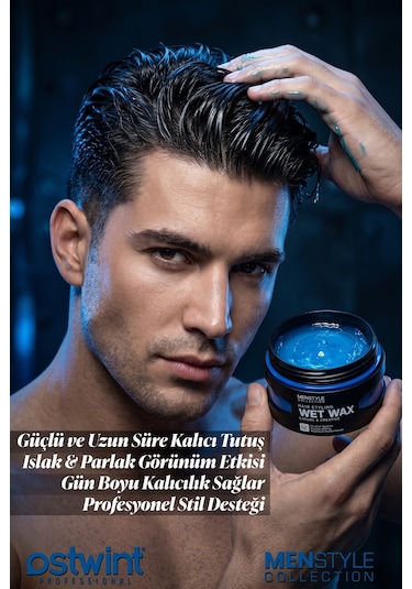 Ostwint Menstyle Collection Profesyonel Saç Şekillendirici Wet Wax 150 ML