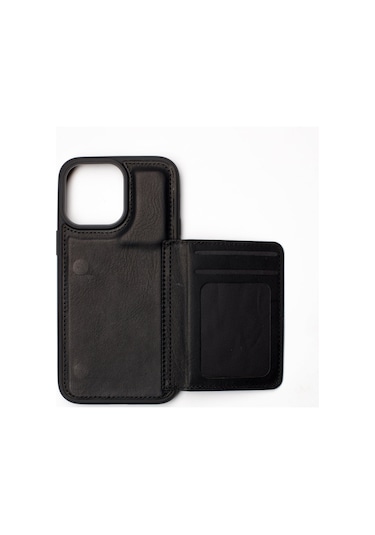 Back Wallet Apple Uyumlu iPhone 12 Pro Max Siyah