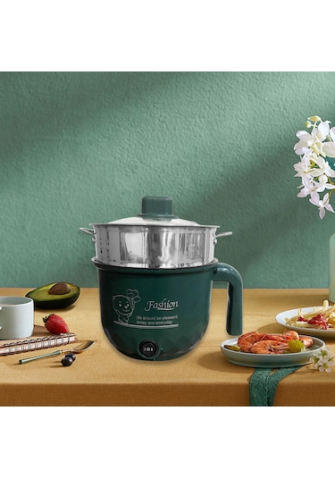 Suntek Elektrikli Pişirme Potası Buharlı-pişirici-ile-yeşil