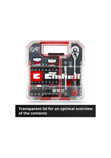 Einhell 37 Parça Uç ve Cırcır Seti L-Box - 49109022