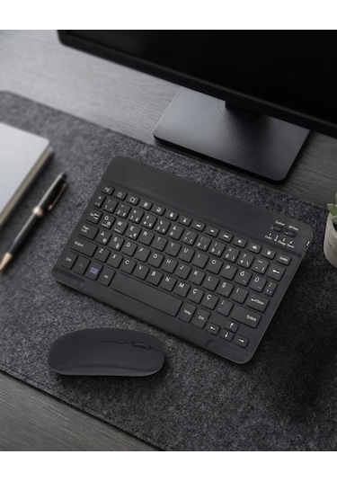 Bluetooth Klavye Mouse Seti Taşınabilir Wireless Bilgisayar Aksesuarı Diğer