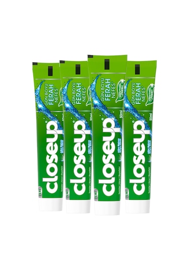 Close Up Diş Macunu Menthol Fresh Ağız Bakım Suyu Etkili 4 x 50 ML