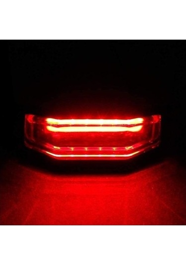 Ganzhoushop Yurt Usb Şarj Lambası Işık Işık Işık Edilebilir Dışından Bisiklet Bisiklet Arka Arka Arka Anti Alarm A Bu A