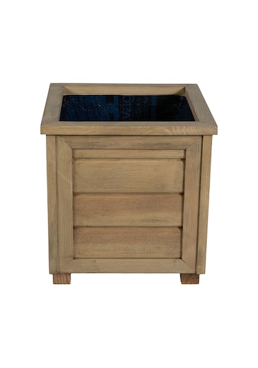 Kaf Ahşap Dekoratif Ahşap Saksı / Meşe