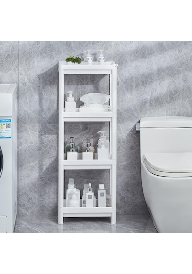 4 Katmanlı Banyo Mobilya Depolama Rafı Çamaşır Odası Diğer