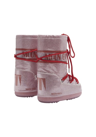80d3400290-j001 Moon Boot Icon Jr Glitter Pembe Pembe