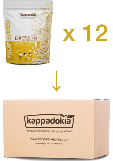 Kappadokia Yulaf Ezmesi Özel 12'li Koli 12 X 500gr