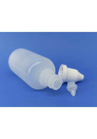 50 Ml Şeffaf Boş Plastik Likit Şişe Mürekkep-Kolonya-Aseton Şişesi 1-1000 Adet