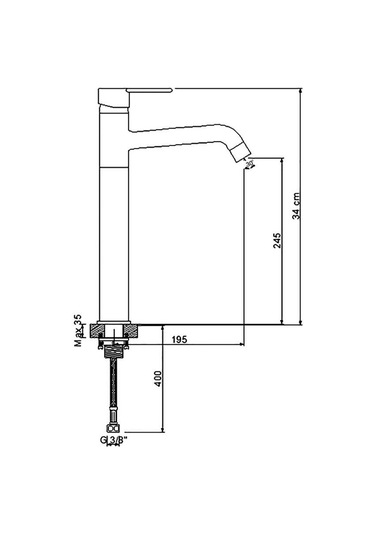 Newarc 971001 Domino Çanak Tipi Lavabo Bataryası