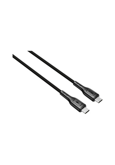 Knit 60W Hızlı Şarj Destekli Type-C To Type-C Şarj Ve Data Aktarım Kablosu 1 Metre Siyah