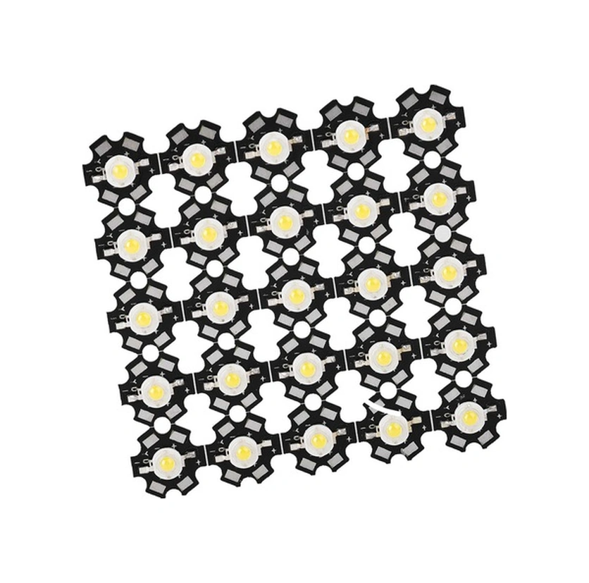 Fortunelane 25 Adet 3w Beyaz Led Işık Pimi, Yüksek Parlaklık, Alüminyum Taban, Trafik Aydınlatması Diğer