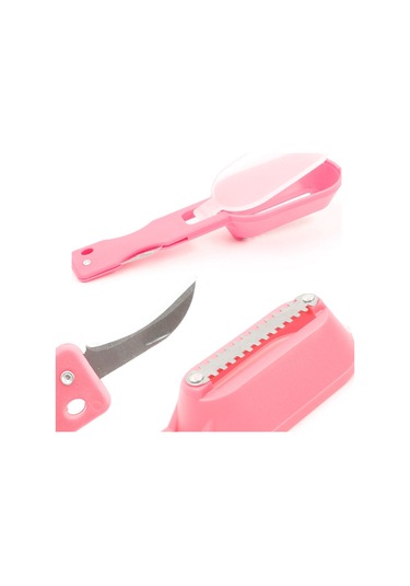 Cbtx 2 Pcs Mutfak Temel Balık Kazıyıcı Balık Pulu Planya Bıçağı Kapaklı Pembe