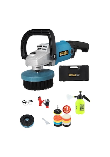 Anadolu Strong ANS5005 1200 W 6 Kademe Polisaj Makinesi + 17 Parça Pasta Cila Seti