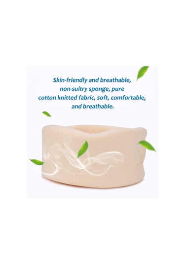 Vkemall Erkek Kadınlar İçin Sponge Pamuk Adjustable Boyun Tutucu, Sürücü Ofis Ev Kullanıma Uygun, Boyun Desteği Ve Stabilizasyon Sağlar, Kahverengi, L Beden