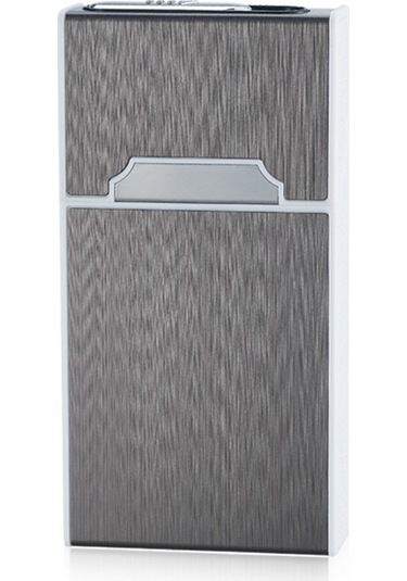 Padalink Usb Şarjlı 20'li Kapasiteli Alüminyum-abs Sigara Kutusu - Anti Basınçlı, Nem Koruyucu, Zeka Uyumlu Siyah Diğer