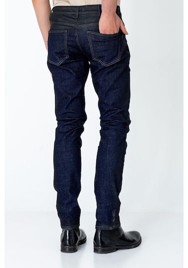 Erkek Regular Fit Sade Rahat Yağlı Kot Pantolon 001