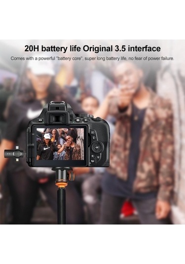 Wondernest Ap031-1 3'ü 1 Arada Gürültü Azaltıcı Kablosuz Mikrofon, Yaka Modeli