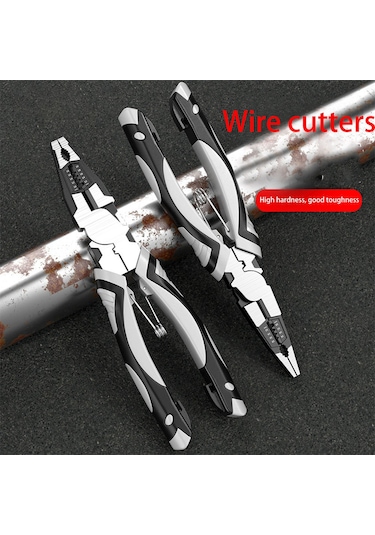 Konesam Profesyonel Çok Fonksiyonlu Elektrikçi Pensesi - 6"/8"/9" Tel Kesme, Sıyırma, Sıkma Özellikli