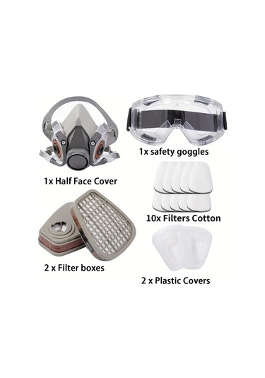 Willowhaven Sku 6200-16in1 Yeniden Kullanılabilir 16in1 Yüz Maskesi Kaynak Parlama Koruma