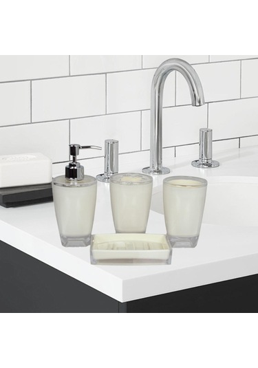 Suntek Vanity Hotel Için 4 Parça Sabunluk Modern Tuvalet Bej