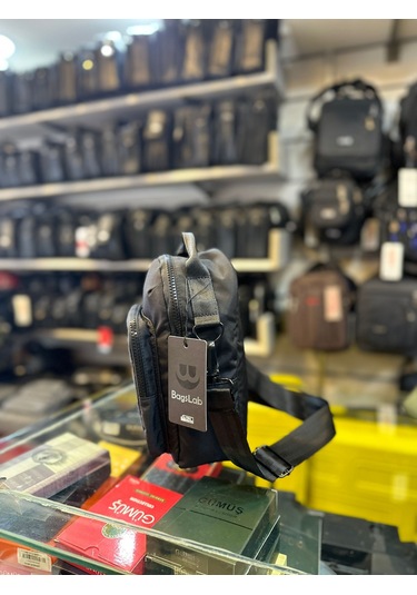 Bagslab Siyah Erkek El Ve Omuz Çantası Siyah