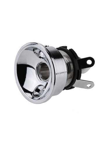 Geeroyoo Tl Elektro Gitar İçin 6.35mm Metal Giriş Çıkış Soketi Seti Gümüş - Dayanıklı Bakır-demir Konstruksiyonu Ve Montaj Vida Dahil