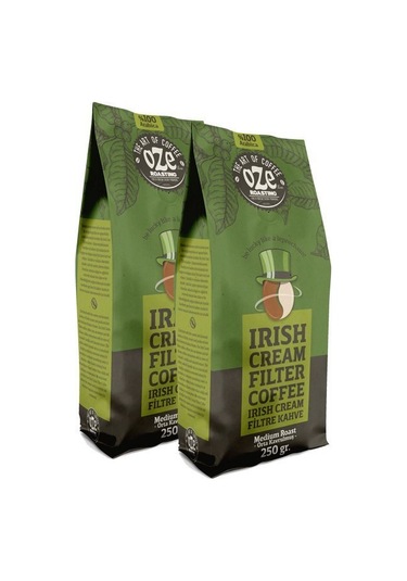 Oze Irish Cream Aromalı Filtre Kahve 2 x 250 G Makine Kağıt Filtre Metal Filtre