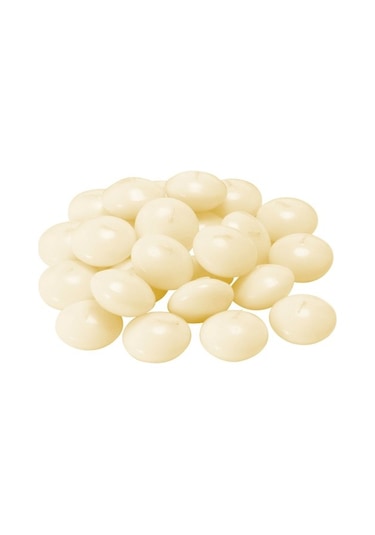 İkea Fenomen Suda Yüzen Mum 24 Adet Natural