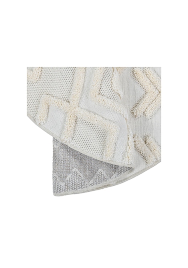 Madu Yumuşak Yuvarlak Krem Halı Çocuk Odası, Oturma Odası, Salon, Mutfak Ve Antre Halısı Krem