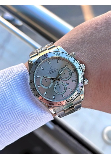 Coliseum Çelik Kordon Takvimli Kadran Kutulu Seri Erkek Kol Saati Ft.cls.e8743.b