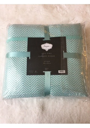 Pike Yazlık Zmrt Yeşil Çift Dolgun Malzeme V Çizgili Desen Pamukl Yeşil