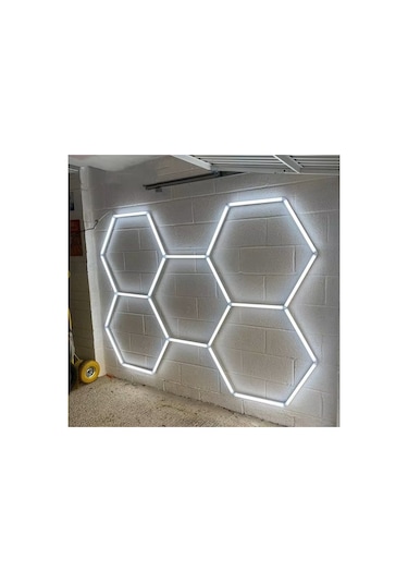 Helios Hs 2822 Hexagonal 200w Petek Led Aydınlatma Lineer Armatür Beyaz Işık Beyaz