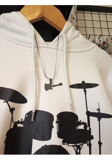 Elektro Gitar Rock Müzik Aleti Siyah Renk 316l Paslanmaz Çelik Fi