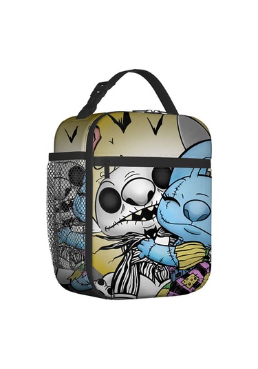 Stitch Yalıtımlı Öğle Yemeği Çantası Okul Piknik Atıştırmalık Öğle Yemeği Kutusu 11 Çok Renkli